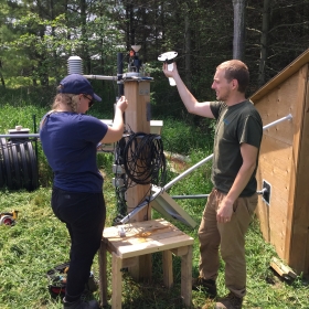 MVCA staff calibrating equipment